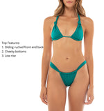 Emerald Green Bikini Bottoms | Agua Bendita ELSA JARDIM emerald green bikini bottoms Agua Bendita high end luxury swimwear online glamorous sexy elegant fancy shimmery high end luxury swimwear online glamorous sexy elegant fancy shimmery celebrity ruched sexist skimpy las vegs style bikini bottoms ruched scrunched high leg hottest bikini bottoms order online canada usa fast shipping shiny shimmer bright elegant green bikini bottoms fancy 