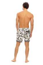 Floral Swim Trunks | Agua Bendita Joe Giard 3 pocket swim shorts getaway bahamas gay buy designer mens swim online canada unique cool vacation shorts ships michigan gay mid length elastic waist fashionable pattern hip comfortable expensive good quality guys luxury swimwear fast shipping toronto italian style best mens swimwear online top rated site google unique influencer good quality 