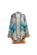 Hawaiian Beach Cover Up | Agua Bendita Juana Shaka Cover Up tassel kimono hottest luxury resort wear best quality classy beach buy online canada usa fast shipping