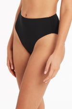 High Waisted Swimsuit with Tummy Control Sea Level Australia Essentials retro high waist pant high cut leg swimsuit bottoms high rise hide belly compression bathing suit hide tummy sophisticated best swim moms full coverage bum vacation flattens stomach flattering slimming swimwear glamorous smart and sexy for fat belly chic fashionable vacation bathing suits high end purchase best quality buy canada online top rated website elegant stylish cute fancy ladies getaway rich looking single woman sexy socialite