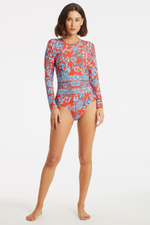 Long Sleeve Zip Swimsuit UV Sea Level Australia Zip Back One Piece shop long sleeve zip up swimsuit Habitat surf suit pretty elegant functional paddle suit rash guard sophisticated high neck designer shop buy online discount swimsuits ladies canada cheap price clearance red bathing suit supportive swimsuit vacation lovely fashionable fancy best quality luxury stylish smart sexy floral swimsuit unique tummy control slimming spf protection sun safe swimwear gorgeous full bottoms best swim small bust curvy lux