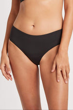 Mid Rise Bikini Bottoms Sustainable | Sea Level Australia Tummy Control Swim Bottoms mid waist cute sexy pretty buy online designer swimwear good quality brand name swimsuits best bikini bottoms hide lower belly compression swimwear flattening flattering stylish fashionable online buy good quality swimsuits canada buy canadian usa ships fast top rated website sun vixen swimwear good reviews full coverage bottoms classy sexy goes with everything mix match bottoms sustainable swimwear high end durable vacay L