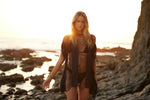 PQ Swim Black fringe cover up monique attractive awesome beautiful best quality boutique classy daring designer edgy elegant swimsuits