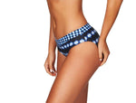 Navy Bikini Bottoms Bandhani | Sea Level Australia Discounted high end swim bottoms cute navy geometric pattern glamor swimwear online vacation swimsuits pretty bikini bottoms blue and white clearance swimwear ladies website stylish fancy goes with anything mix and match bikini bottoms best resort bikinis for less buy order online USA Canada top rated stylish fancy elegant sophisticated glamor bathing suits marked down tummy control full coverage bottoms shop online best price gorgeous stylish fancy elegant