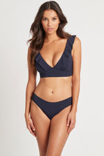 Navy Blue Bikini Bottoms Sustainable Sea Level Australia Essentials regular low rise full coverage bottoms Elegant best quality designer luxury sexy slimming flattering high end sophisticated fashionable eco friendly fancy high quality swimwear online canada reputable brand buy swimsuits hot mom bikinis beautiful bougie boutique bikinis classy chic order website fast delivery celebrity expensive good fit glamorous purchase vacation bathing suits women over 40 buy mix match separates beach wear resort luxury