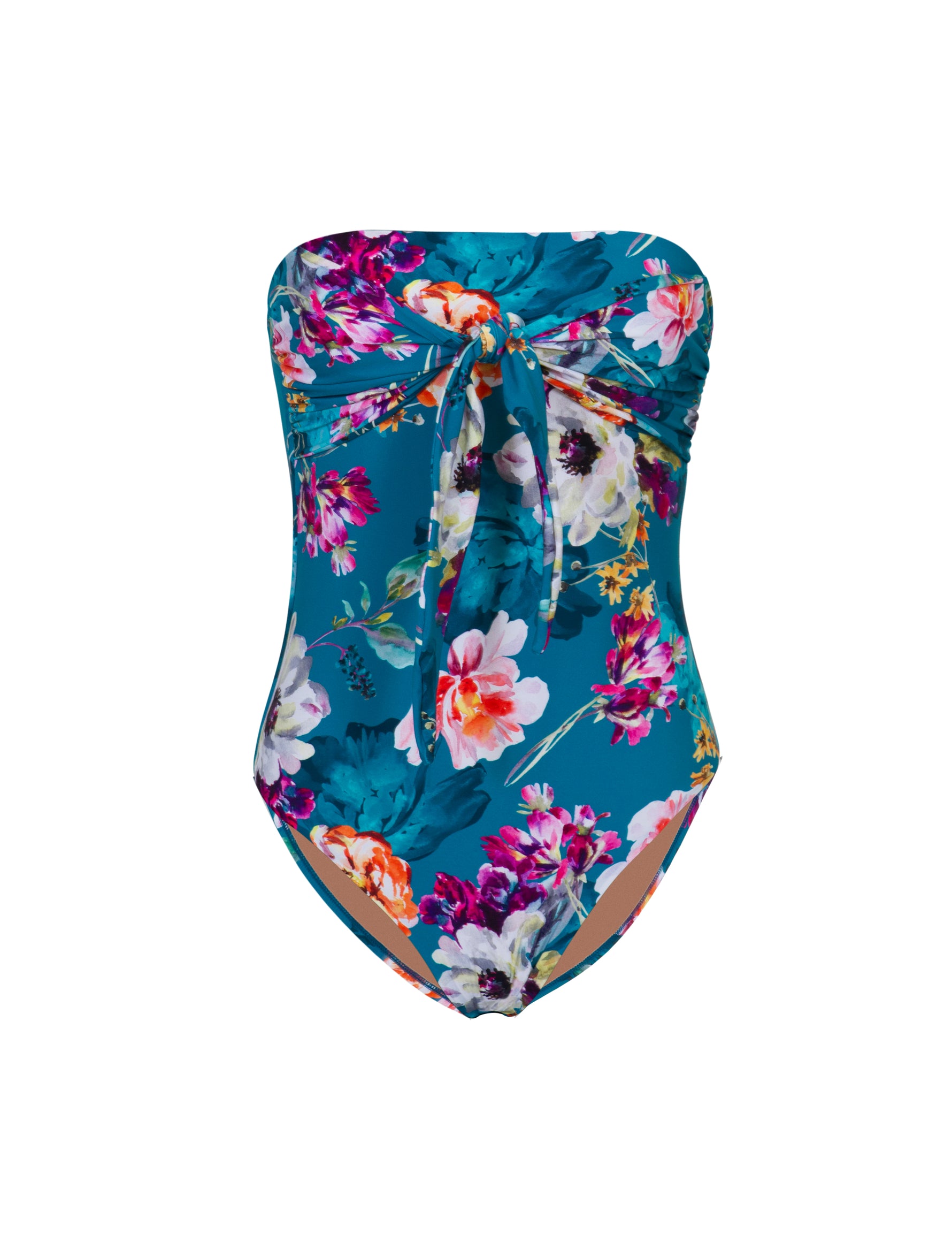 PQ Swim Multi Tie One Piece Cute Swimsuit Spiritual Bloom designer swimwear sale classy sophisticated luxe unique  blue one piece swimsuits