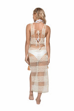 PQ Swim bikini white lace beach cover up off white fancy instagram expensive sheer high end fashionable best quality swimsuits online. A middle age mom from  San Francisco bought lace beach cover from sun vixen swimwear an online store for best swimsuits for men and women in USA & Canada. She also purchased stylish lace bikinis and white bikinis for her vacation in Hawaii. Sun Vixen swimwear is popular for selling designer beach cover ups, glamorous lace bikini cover ups, sexy bikinis, hottest swimwear