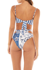Reversible Bandeau High Waist Bikini Set | Agua Bendita Reversible Bandeau Bikini Top designer hot bikinis expensive elegant buy agua bendita carieli kai s reversible high waist bikini bottoms hottest graceful elegant floral bathing suit luxury buy agua bendita talia kai top s reversible bandeau bikini top hottest graceful elegant floral strapless bathing suit luxury