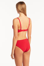 Mid Waist Bikini Bottoms Sustainable Sea Level Australia Tummy Control Swim Bottoms mid rise cute sexy pretty buy online designer swimwear good quality best swimsuits fancy bikini bottoms hide belly pooch compression swimwear  vacation mom stylish fashionable online good quality swimsuits canada order eco friendly top rated website sun vixen swimwear good reviews full coverage bottoms classy sexy elegant chic celebrity mix match bottoms website high end expensive sophisticated bright red swim mix match