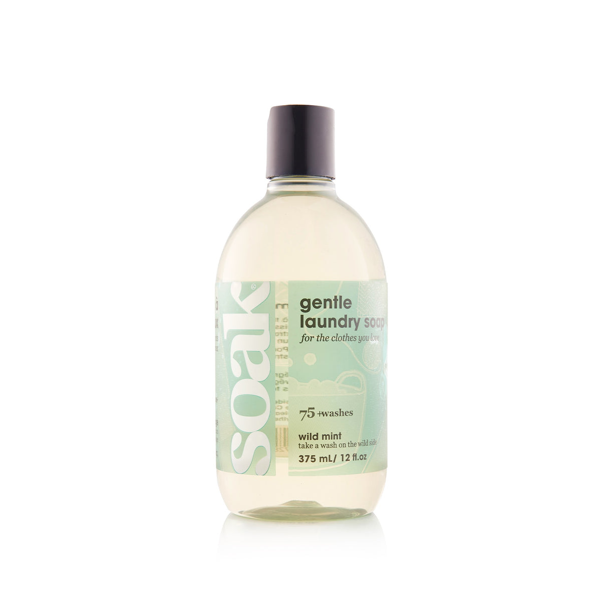 Soak Wash buy wild mint Biodegradable Laundry Detergent 375ml the best Eco Detergent Soak Wash eco friendly biodegradable gentle formula delicates swimwear made in canada gentle on skin safe on environment 75+ washes no rinse required eco friendly plant derived renewable ingredients no harsh chemicals phosphate free dye free sulfate free handwashing machine washing safe delicate scents lacey celebration pineapple yuzu fig wild mint scentless highly rated product top rated website canadian buy online bundle