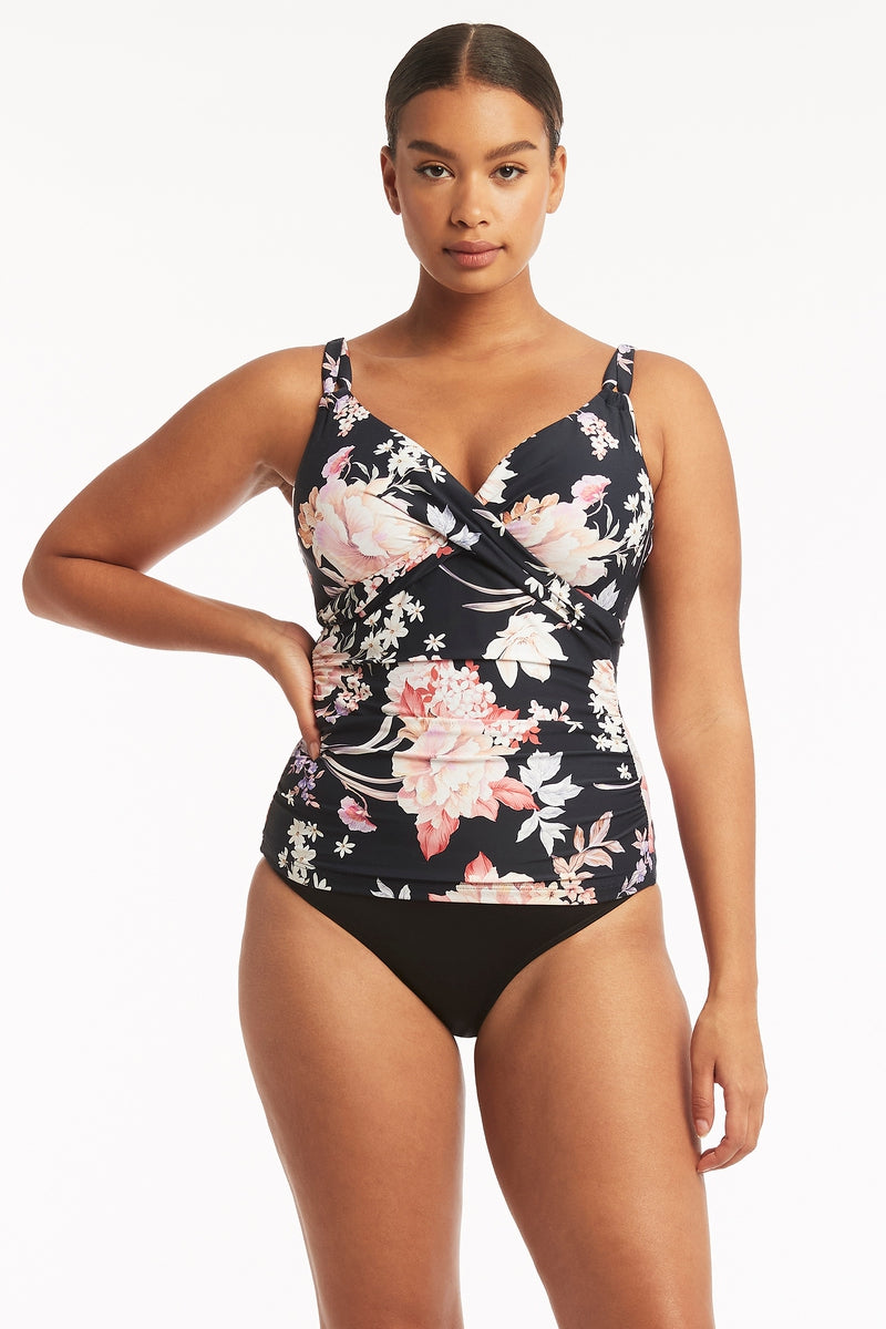 Tankini Top With Built In Bra Sustainable Sea Level Australia Twist Front Multifit Singlet Top eco friendly swim ladies designer high quality sophisticated belly flattening convertible straps expensive shapewear flattering high leg mid rise black bottoms mom stylish bathing suit elegant chic tummy control tankini set smart sexy swimsuit hide belly pooch luxury compression canada ships fast getaway ruching fashionista online shopping enthusiast travel D cup E cup bougie usa lifting supportive pretty fancy