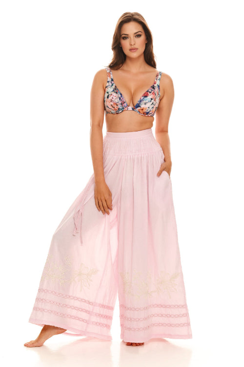 Wide Leg Cover Up Pants | Agua Bendita Tatum Sally Pants Beach Cover Up Pants Set sexiest hottest luxury resort wear best quality classy beach outfit bikini 3 piece sets resort vacation