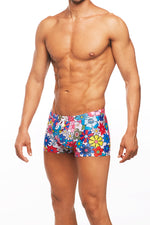 tribe botanical swim trunk multi 91384-1 2 inch inseam euro retro swim trunks mens luxury performance high end resort swimsuit drawstring elastic waistband sexy skimpy fun playful great body guys fashionable resort vacation swim floral print unique high end designer good quality best hot slim fit tight short show off gym body good butt classy funny unusual bontanist stylish luxe bombshell hottie diva online shopping enthusiast buys often beauty maven wealthy influencer instagram mens swimsuits celebrity 