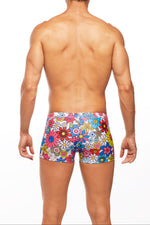 tribe botanical swim trunk multi 91384-1 2 inch inseam euro retro swim trunks mens luxury performance high end resort swimsuit drawstring elastic waistband sexy skimpy fun playful great body guys fashionable resort vacation swim floral print unique high end designer good quality best hot slim fit tight short show off gym body good butt classy funny unusual bontanist stylish luxe bombshell hottie diva online shopping enthusiast buys often beauty maven socialite influencer instagram mens swimsuits celebrity 