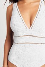 White One Piece Swimsuit | Sea Level Australia spliced multifit chantilly sale sexy designer swimwear online canada pretty mom swimsuit bridal clearance luxury high quality tummy control full bum coverage elegant beautiful glamorous cleavage luxurious looking ladies fancy beach wedding bride textured fabric special occasion swimsuit stylish fashionable sophisticated super feminine flattering flattens belly pooch compression looks high end expensive fabric luxe well made reputable brand name best mom size L 