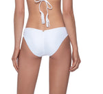 Elite from New York USA is at a 5 star beach hotel looking ravishing in her wWhite triangle bikini top macrame water lily Isla tri top PQ Swim white bikini bottoms water lily basic ruched bottoms full coverage. She bought this name white low rise  bikini bottomsfrom sun vixen swimwear, the best online retailer for designer swimsuits in USA, Canada & worldwide popular in cities like Memphis, Washington, Detroit. She frequently shops from top quality store on google for stylish luxury bikinis, sexy swimsuits
