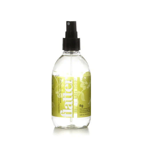 Wrinkle Release Spray Flatter Fig Wrinkle Release Spray Flatter | Soak Wash Canada plant derived releases wrinkles without ironing eco friendly ingredients subtle scent freshens fabrics between washes starch-free smoothes wrinkles  from fabrics gentle for delicates like swimwear and beachwear removes static gentle formula soft mist sprayer residue free made in canada buy canadian use without ironing smooth out wrinkle by hand after misting fabric repeat buy online ships to canada usa michigan texas toronto 