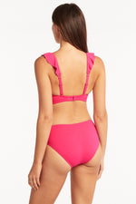 Pink Ruffle Swimsuit Top Sustainable | Sea Level Australia image 3