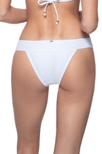White Cheeky Bikini Bottoms | PQ Swim image 3