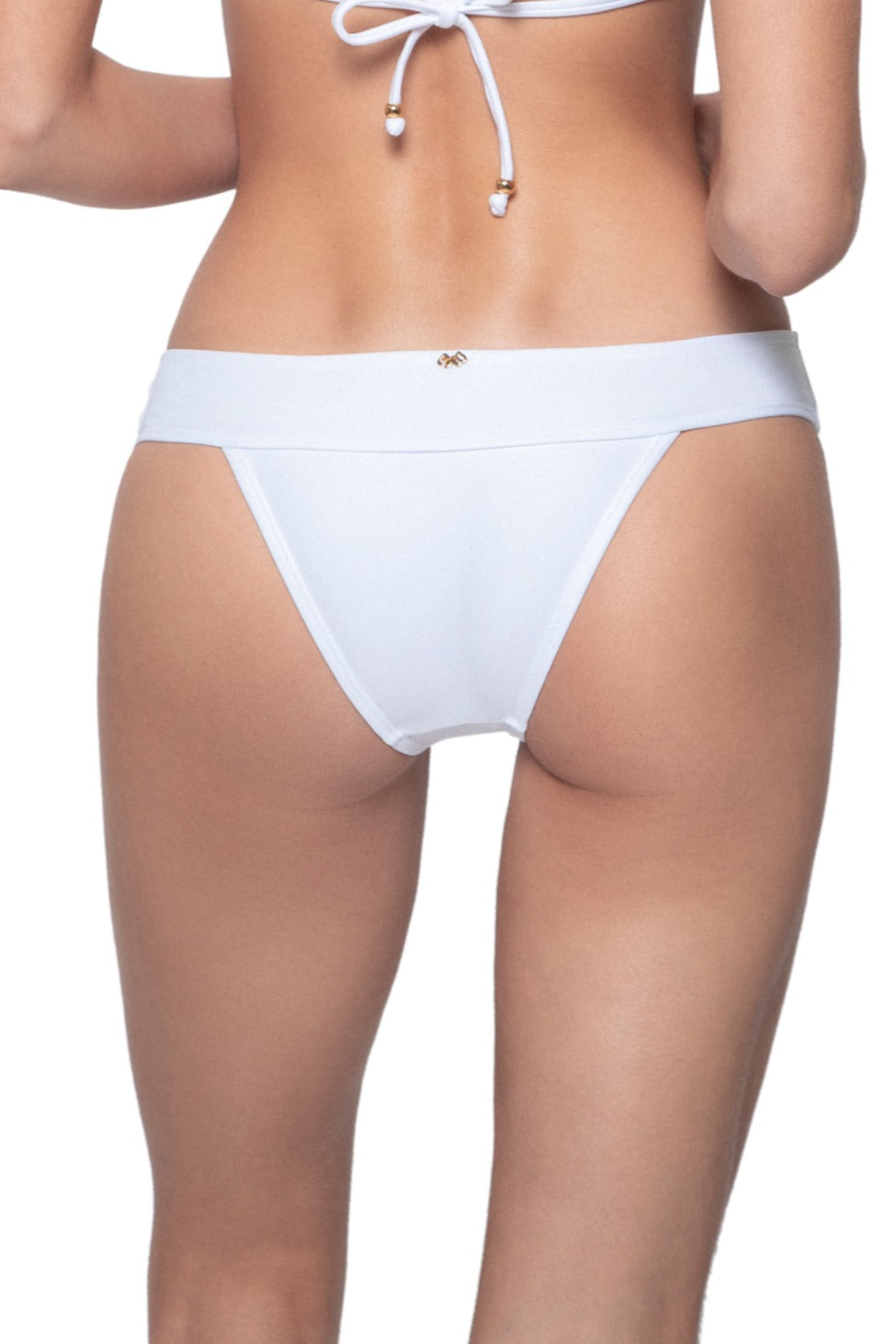 White Cheeky Bikini Bottoms | PQ Swim image 3