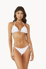 Frilly White Bikini Top | PQ Swim image 1