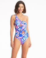One Shoulder One Piece Swimsuit Sustainable | Sea Level Australia image 4