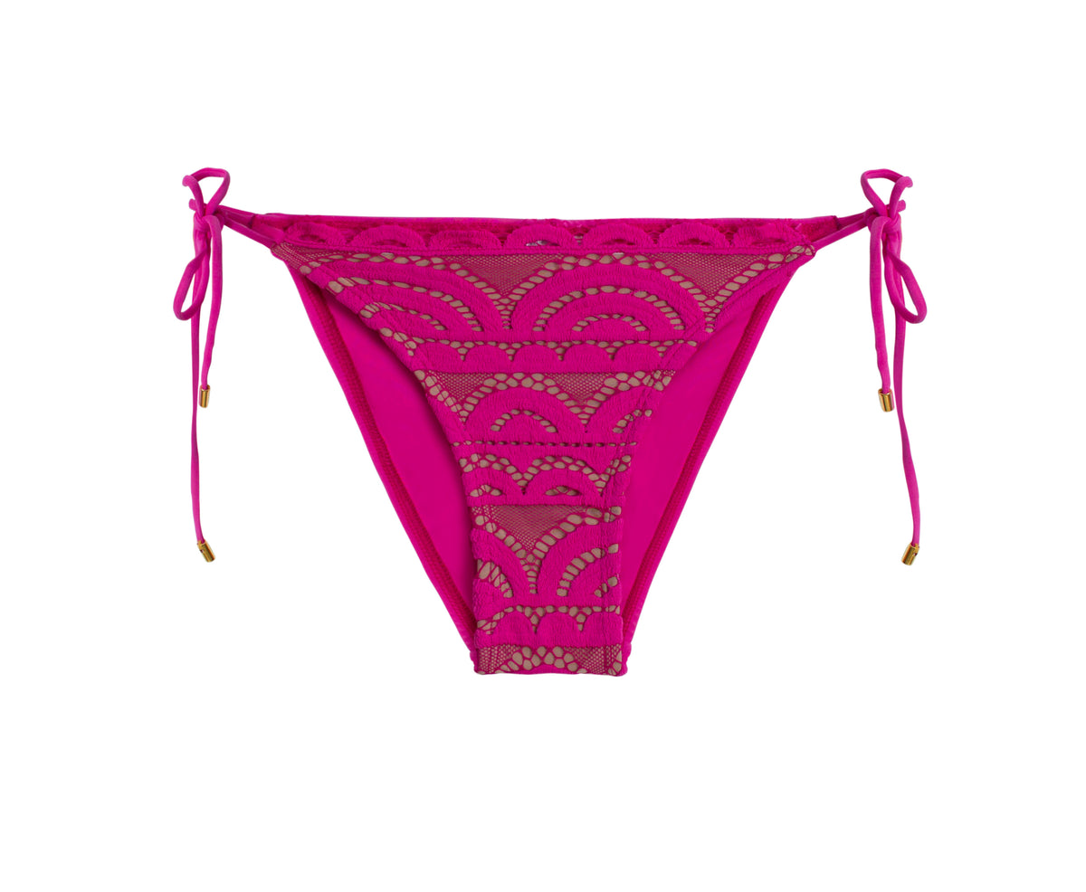 PQ swim hot pink bikini bottoms lace fancy sexy glamorous sophisticated swimsuits classy instagram gorgeous exquisite toronto USA beautiful luxe bikinis
