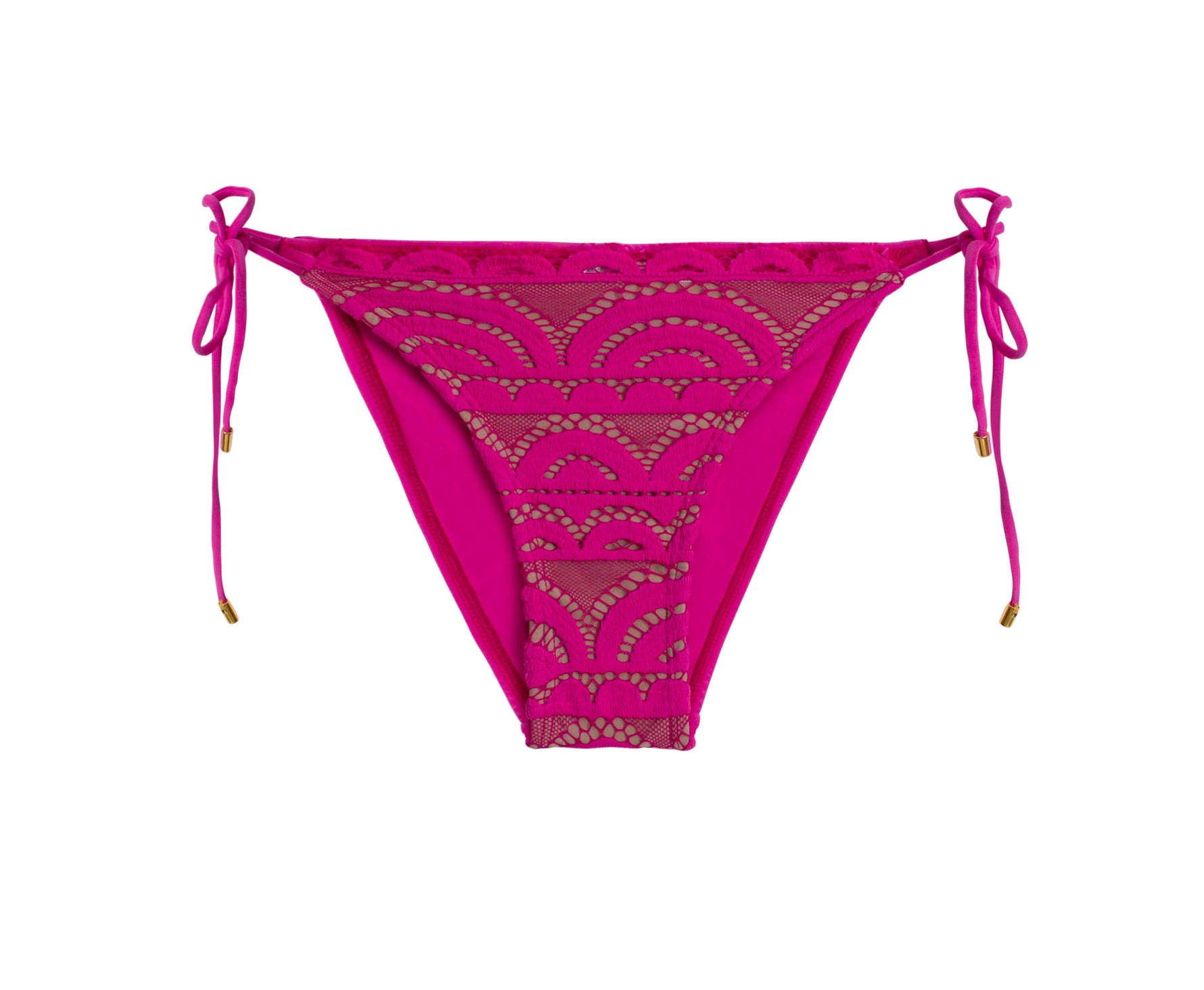PQ swim hot pink bikini bottoms lace fancy sexy glamorous sophisticated swimsuits classy instagram gorgeous exquisite toronto USA beautiful luxe bikinis