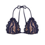 buy luxury swimsuits lace navy bikini top PQ Swim best quality bathing suit sun vixen swimwear us small medium large d cup us canada