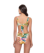 oasis reversible knot bikini bottoms flower print pq swim tropical bikini bottoms high cut full coverage flattering fit knot top flower bikini top reversible floral bikini luxury designer swimwear santorini mykonos ibiza