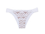 Lace Bikini Bottoms White | PQ Swim image 8