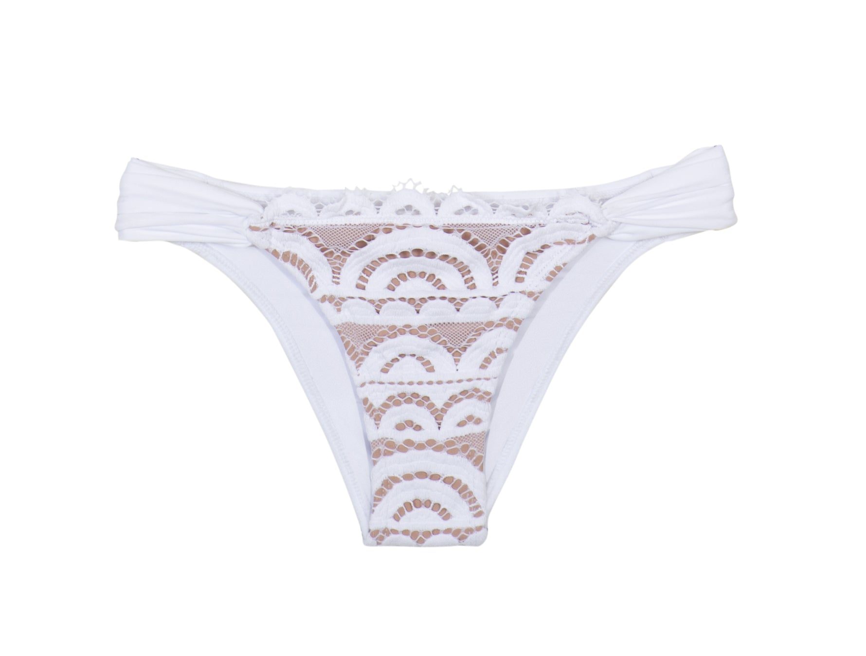 Lace Bikini Bottoms White | PQ Swim image 8