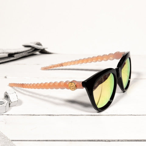 Rose Gold Mirrored Sunglasses | Brass & Unity image 2