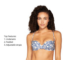 Gingham Bikini Top | Peixoto image 3