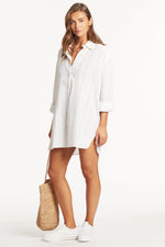 White Button Down Cover Up | Sea Level Australia image 1