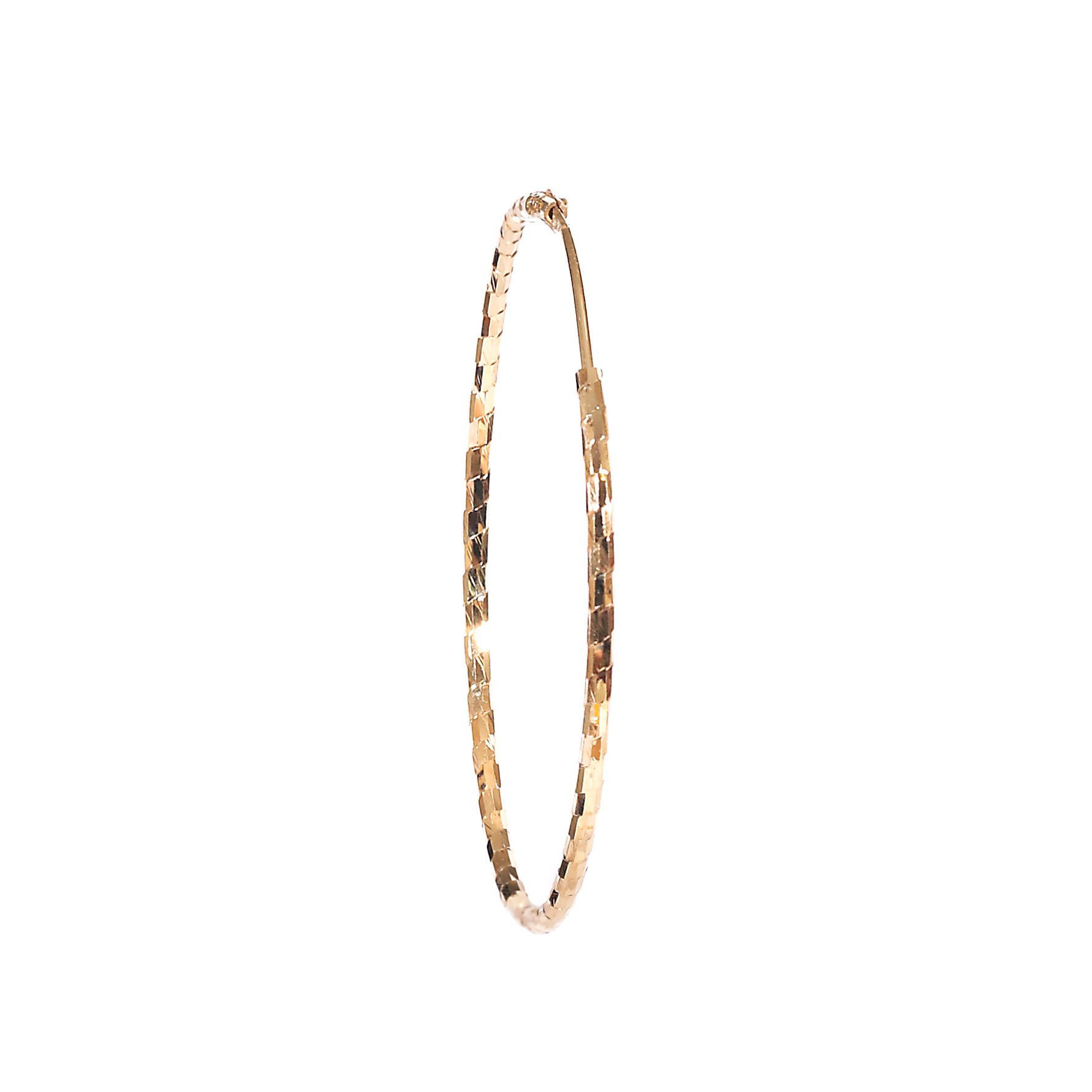 Gold Glitter Hoops image 0