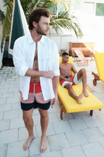 Swim Board Shorts Color Block | Palmacea Swimwear image 1