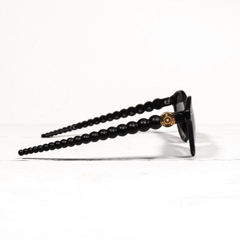 Post Matte Black Sunglasses | Brass & Unity image 3