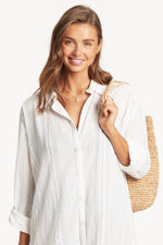 White Button Down Cover Up | Sea Level Australia image 4