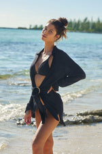 Shirt Beach Cover Up Black | PQ Swim image 3