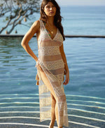 Joy white lace beach cover up PQ Swim off white beautiful glamorous sexy elegant sophisticated best quality luxe hot designer. A stylish woman from Vancouver bought this sexy beach cover from sun vixen swimwear which is an online store for best swimsuits for men and women in USA & Canada. She also purchased a matching lace bikini for her lavish beach vacation in Bali. Sun Vixen swimwear is popular for selling designer beach cover ups, glamorous lace bikini cover ups, sexy bikinis, hottest swimwear online