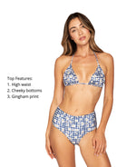 Gingham Swimsuit Bottoms | Peixoto image 3