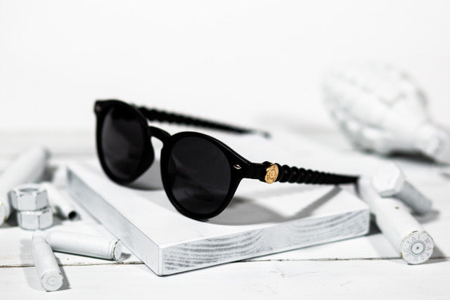 Post Matte Black Sunglasses | Brass & Unity image 1
