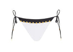 Black and White Bikini Bottoms Sustainable midnight studded mix up tie teeny bikini bottoms pq swim designer best bikini website usa cheeky sexy quality high end luxury swimwear