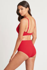 Tummy Control Bikini Bottoms Red Sustainable | Sea Level Australia image 7