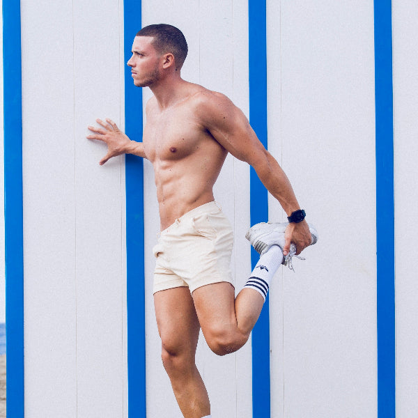 Euro Swim Trunks | 2eros Best mens swimwear online designer swimwear usa S60 Bondi Series 3 Shorts cream Euro swim trunks 2 eros Swimwear expensive L