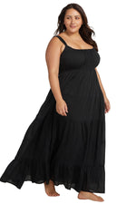 Black Maxi Dress With Pockets | Artesands image 14