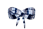 Blue Bikini Tie Dye Bandeau Top | PQ Swim image 3