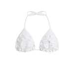 shop online Frilly White Bikini waterlily lace ruffle pq swim flounce fancy bridal bikini designer luxury vacation swimwear online