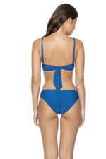 PQ Swim island blue bralette bikini top stitched kylie small bust sexiest pretty good quality luxe designer bikinis on sale